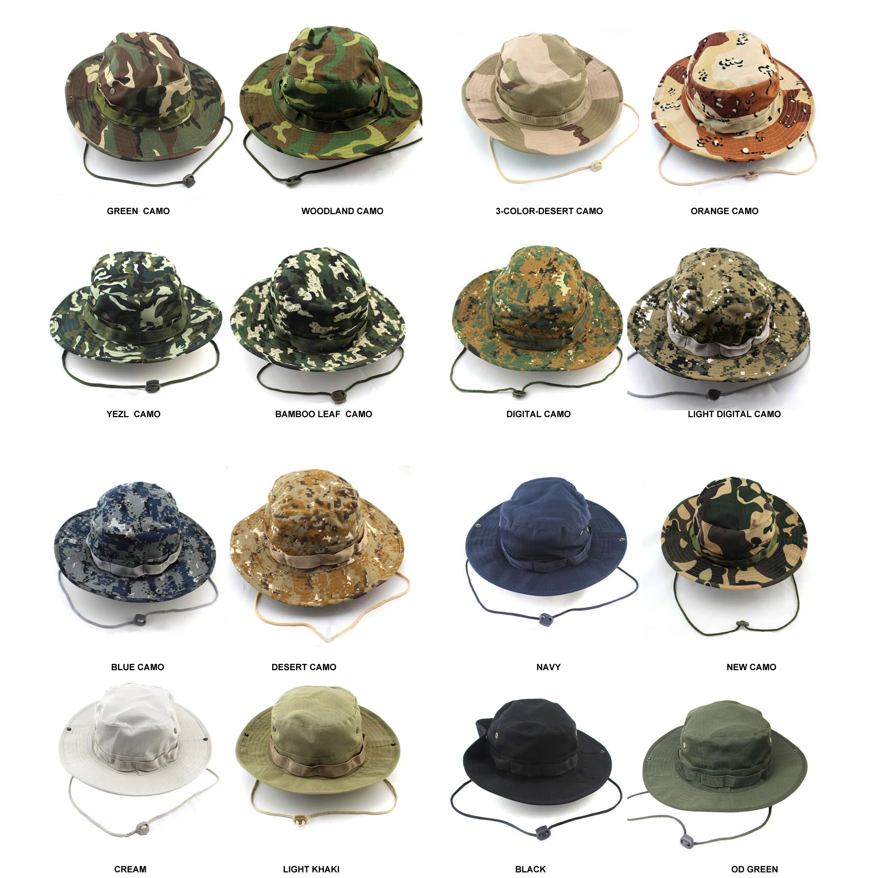 Унисекс классический американский военный армейский Стиль GI BOONIE Буш шляпа для джунглей солнцезащитная Кепка хлопок Рипстоп