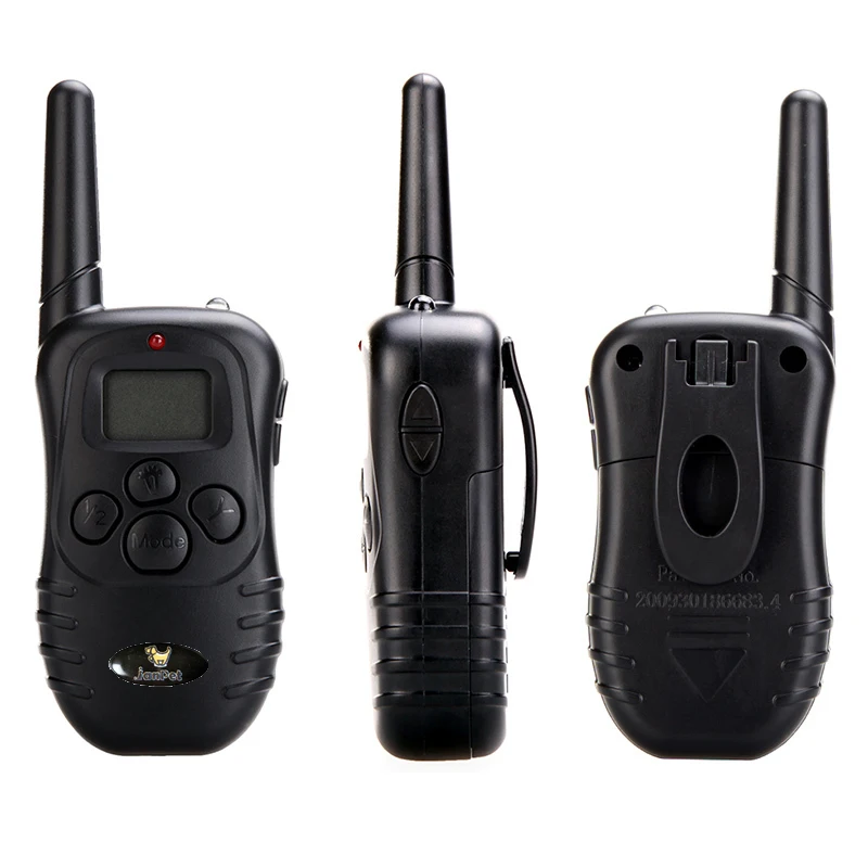 JANPET Rechargeable And Water-resistant 300 Meters Remote Electric Shock Anti-bark Pet Dog Training Collar With LCD Display