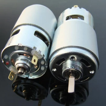 

1pc D flat edge axis 775 motor miniature dc big torque motor with bearing power tools