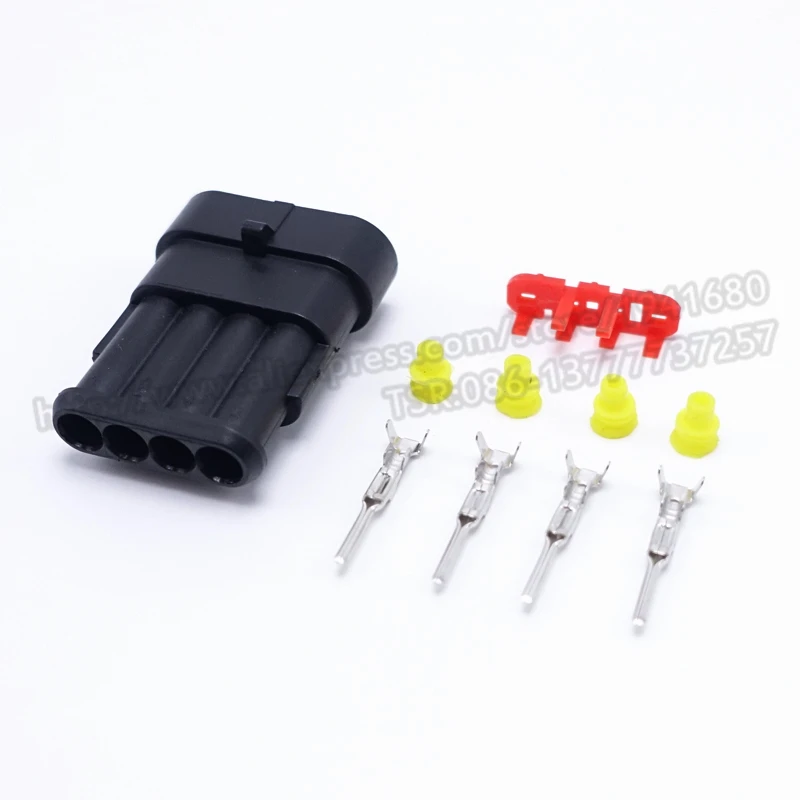 

1.5 Series Four Pins Ways Enhanced Seal Waterproof Female Auto Connector Plug Shipping With Registered 282106-1