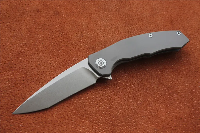 Высокое качество, Maxace Halictus складной нож Синий/Серый Ti/CF(Stonewash), материал лезвия: M390, Открытый Кемпинг Охота ручные инструменты - Цвет: Sand