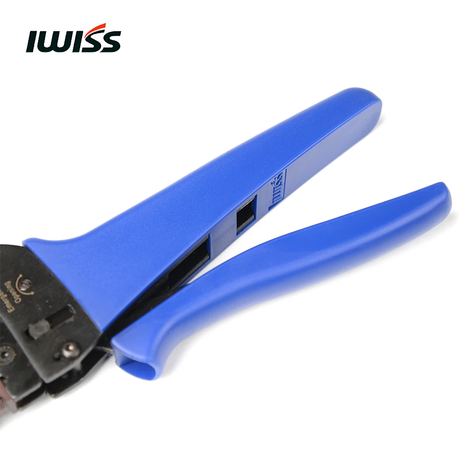 Iwiss IWS-2546S MC4 Солнечный обжимные плоскогубцы ручной инструмент для обжимки с локатор Диапазон обжима 2,5/4/6mm2(14-10AWG