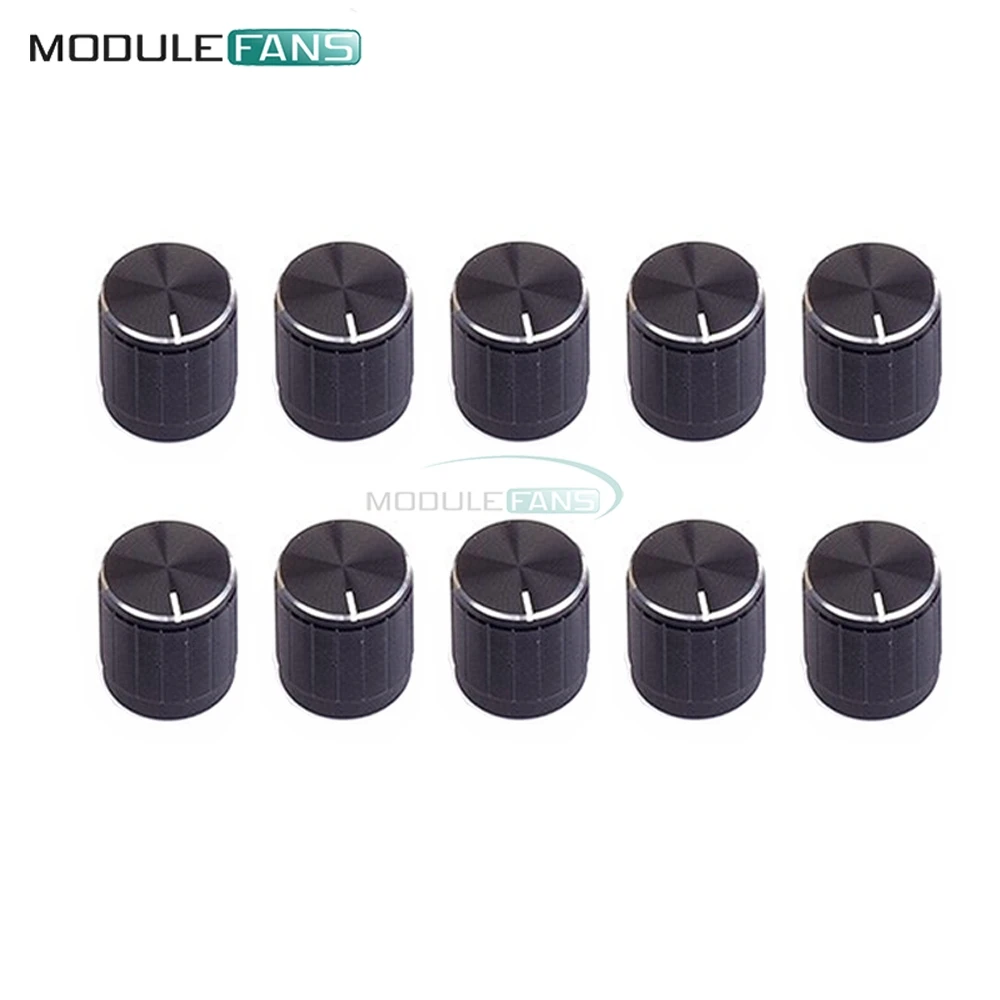 

10PCS Aluminum Alloy Half Shaft Hole Caps For KY-040 360 Degrees Rotary Encoder Module For Arduino Brick Sensor Switch