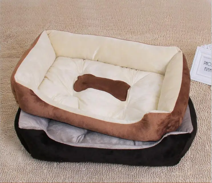 Various Size Large Dog Lounger Bed Kennel Mat Soft Fiber Pet Dog Puppy