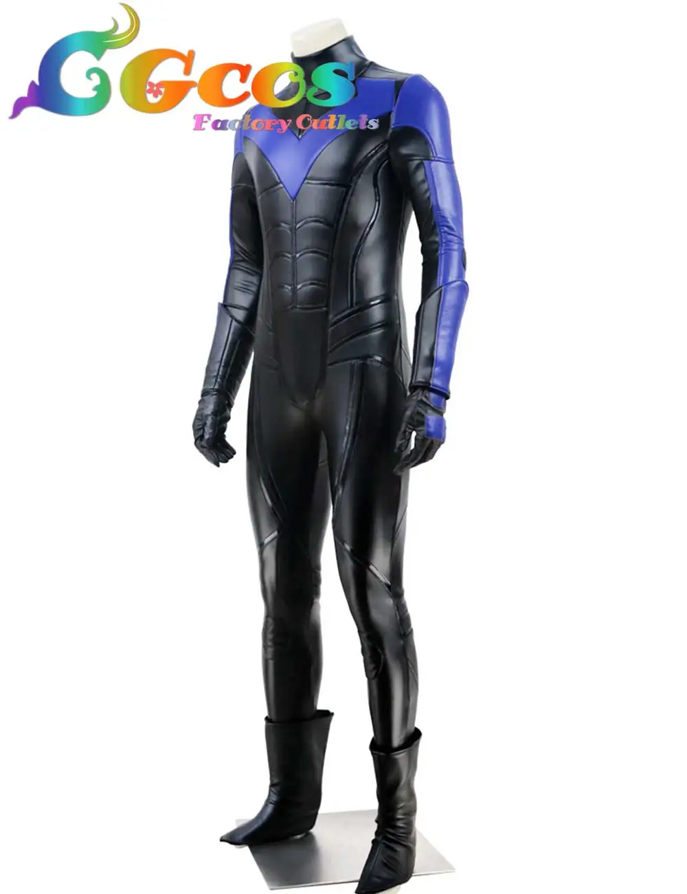 CGCOS Бэтмен Arkham City Nightwing Дик Грейсон маскарадный костюм на Хэллоуин Карнавальный костюм супергероя Косплей Костюм