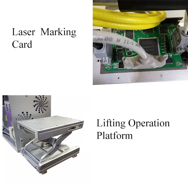 20 Вт Портативный волокна лазерная маркировочная машина с Maxphotonics лазерный и Galvo используется металлический маркировки лазерная гравировка машины