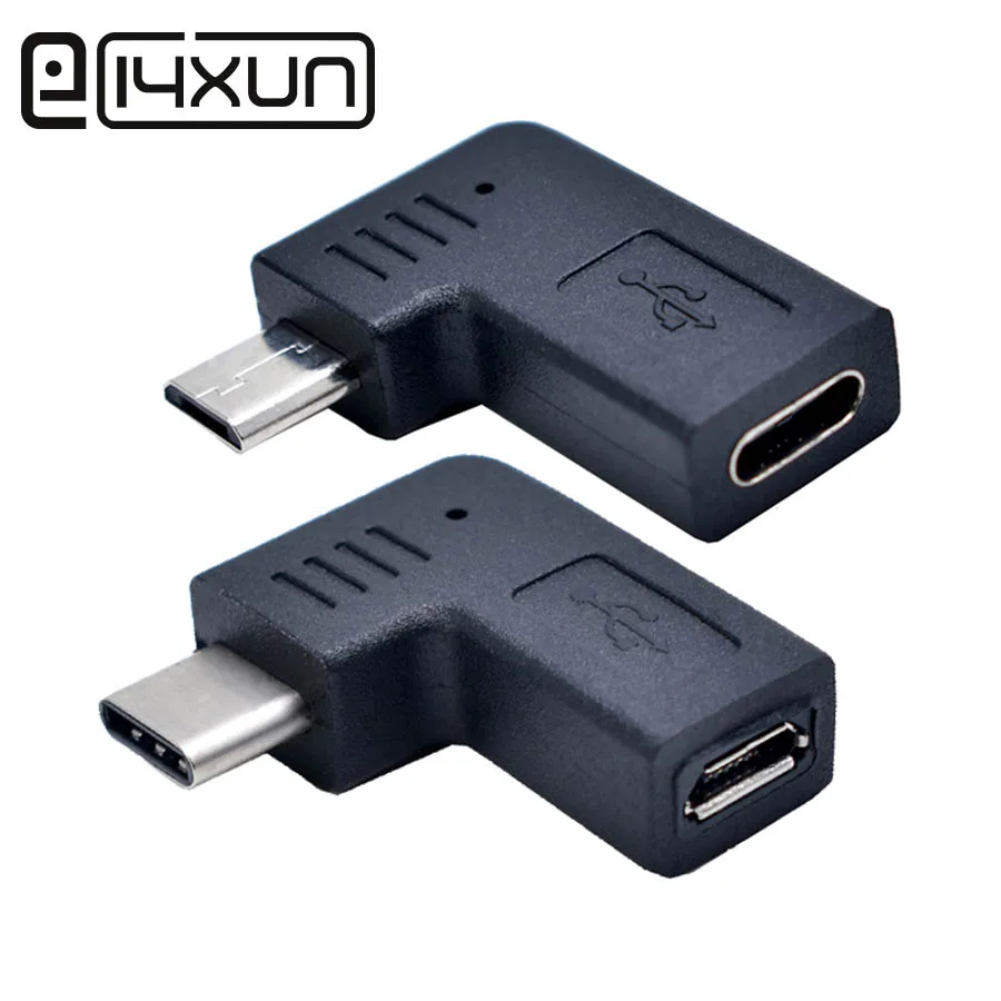 

EClyxun 1pcs Type C to Micro 5Pin USB Male to Female Charging Converter for Android PC Digital camera