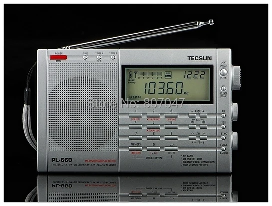 TECSUN PL680 PLL World Band ресивер FM-стерео MW LW SW SSB AIR Band Черный