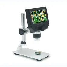 4.3" LCD Electronic HD Video Microscopes USB Endoscope Magnifier Camera Al-alloy Stent Portable 600X 3.6MP Digital Microscope