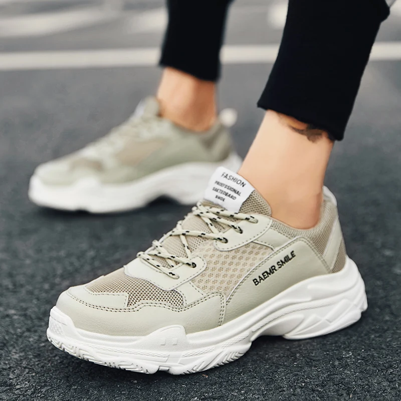 

2018 hot men's new breathable casual comfort wild casual shoes men's trend wild increase wear-resistant flat shoes men's shoes