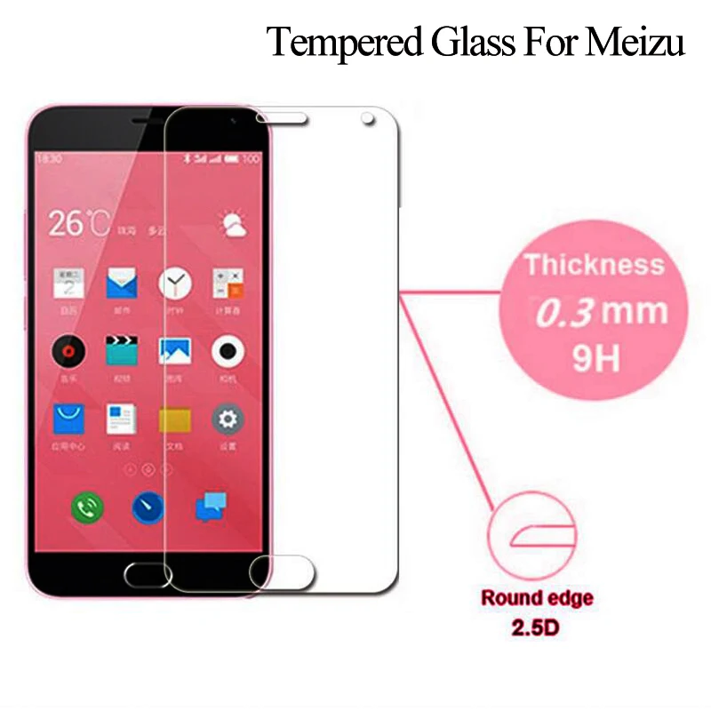 

2Pcs/Lot GerTong 9H Tempered Glass For Meizu M3 Note M1 M2 Note M2 mini MX4 MX5 Pro 5 MX6 Screen Protector Cover Toughened Film