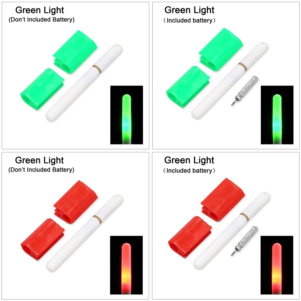1 шт. светодиодный светильник для удочки, светящаяся палка, сигнал укуса, полезная рыболовная поплавок, ночная рыбалка, Водонепроницаемый Флуоресцентный светильник