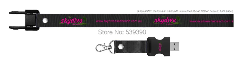 50 шт./лот USB флеш-накопитель с ремешком и вашим индивидуальным логотипом для рекламной компании,+ Прямая поставка