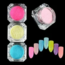 1 бутылка блестящие голографические Блестки Русалка Дизайн ногтей сахар блестящий порошок Лазерная пыль Советы украшения JITY06-33
