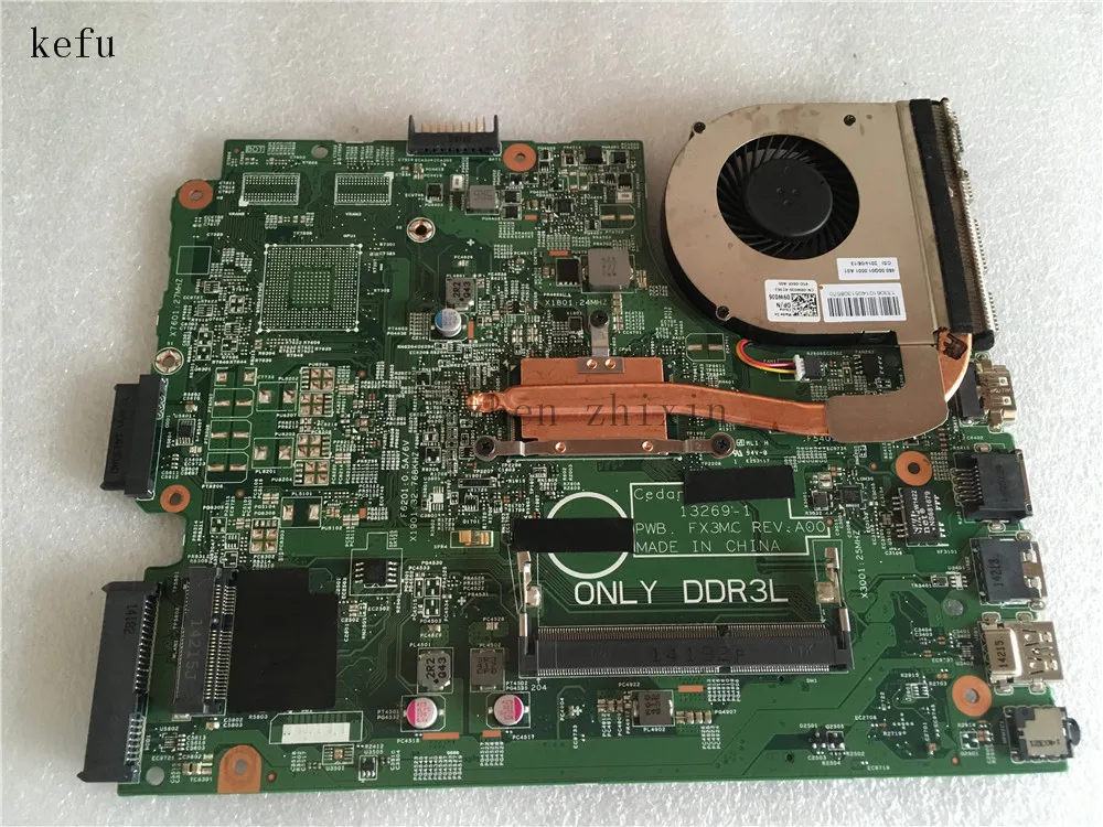Материнская плата для ноутбука dell 3542 модель 0P34KX PWB. FX3MC 13269 1 с хорошим тестом ЦП 3885U|Материнские платы| |