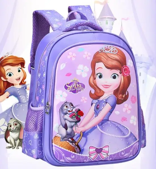 Детская мультяшная Эльза Анна школьный ранец Девочки Принцесса Милая школьная сумка София рюкзаки для детского сада Маленькие Мальчики Девочки Детская сумка