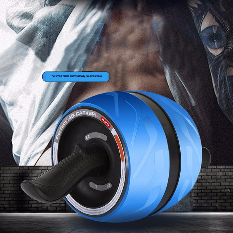 Безшумное брюшное колесо AB ролик со свободным ковриком Crossfit тренажер для мышц упражнения роликовый фитнес оборудование для коррекции фигуры