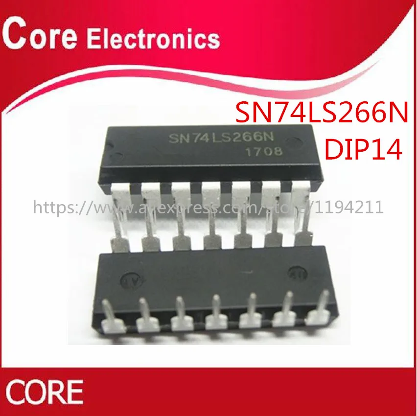 100 шт./лот SN74LS266N 74LS266 DIP14|lot lot|lot 100pcslot 10 |