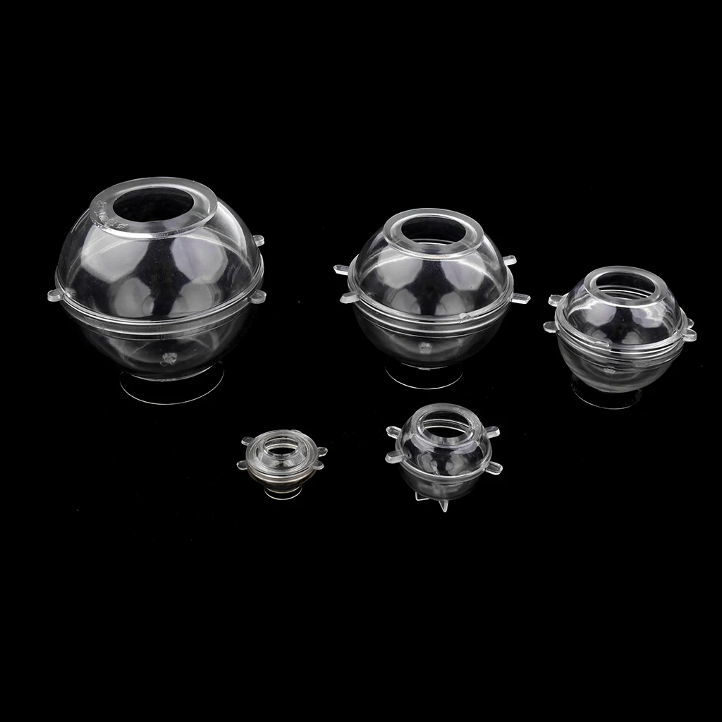 Round Ball Shape Candle Mould Soap Mold for DIY Candle Pillars Tealight Making 2.5-10cm