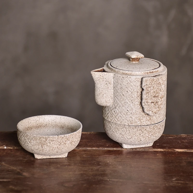 TANGPIN japanese ceramic teapot kettle gaiwan teacup porcelain tea pot set portable travel tea set