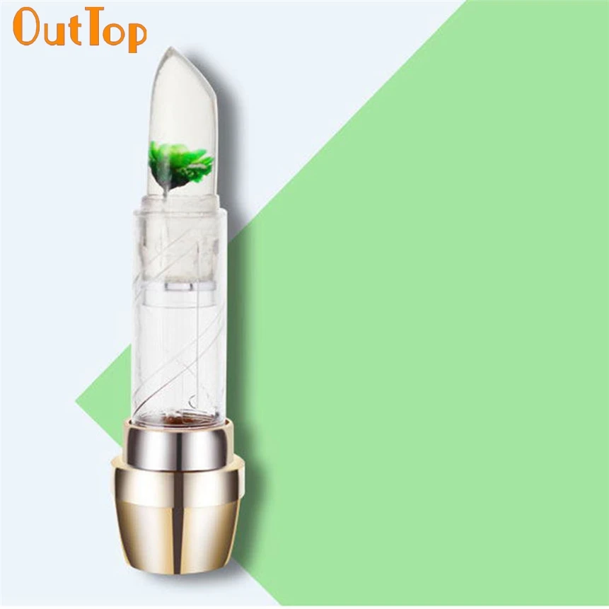 OutTop Love Beauty женский 1 шт 3D Цветы желе изменение температуры Увлажняющая помада JUL19