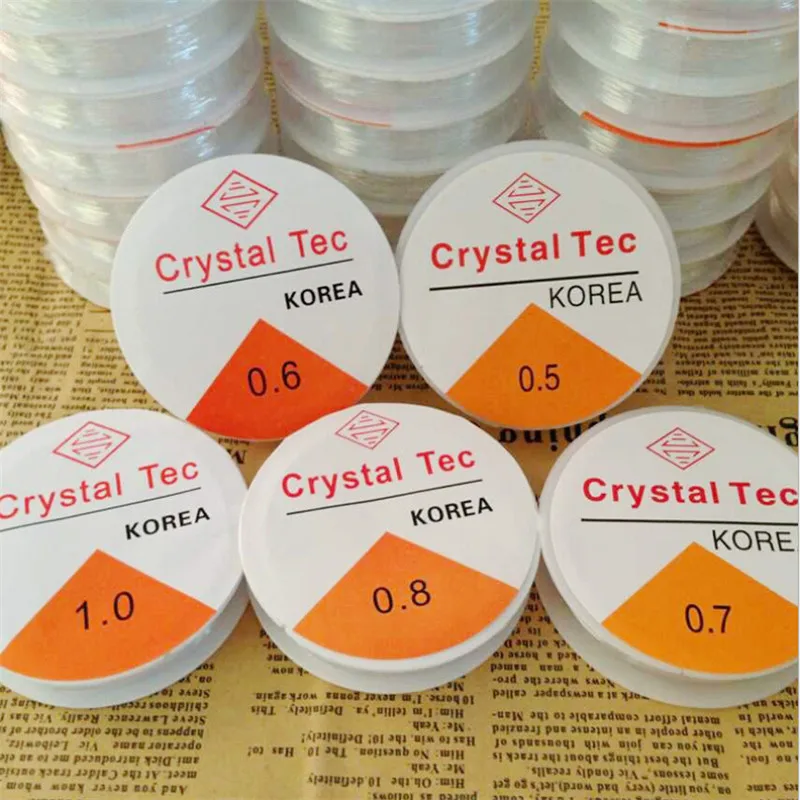 

0.5/0.6/0.7/0.8/1.0MM Transparent Elastic Line White Beading Stretch Elastic Beading Wire/Cord/String/Thread DIY jewelry making