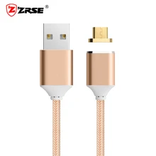 ZRSE Магнитный кабель нейлоновый Магнит Micro USB кабель для зарядки данных Магнитный кабель для быстрой зарядки для samsung Xiaomi Redmi Android