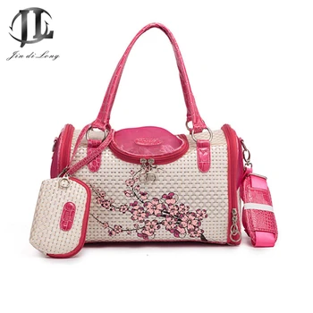 

Pet Handbag Dog Cat Canvas Printed Bag Side Zip Top Cover Portable Pet Handbag Dog Cat Outdoor Travel Handbag