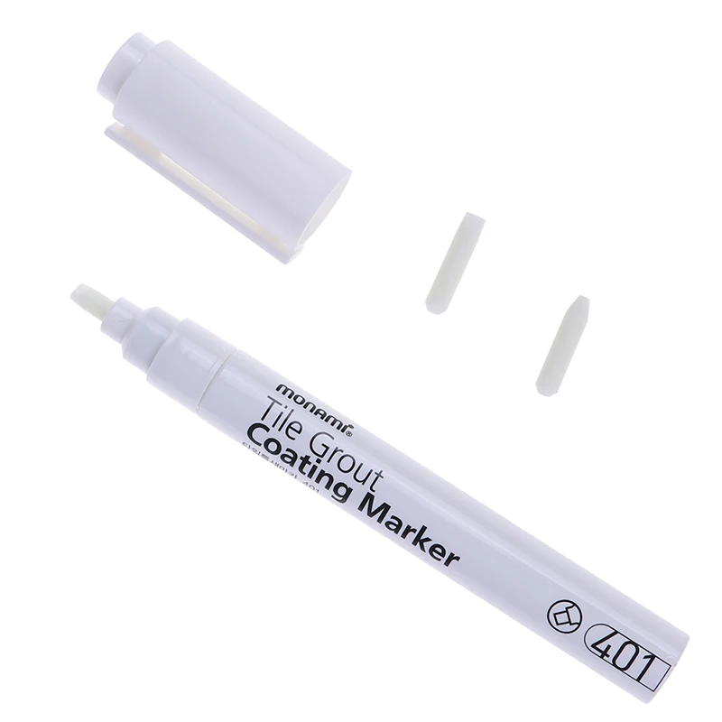 1pc White Tile Gap Repair Pen White Tile Refill Artline Grout Pen Waterproof Mouldproof Filling Agents Wall Porcelain