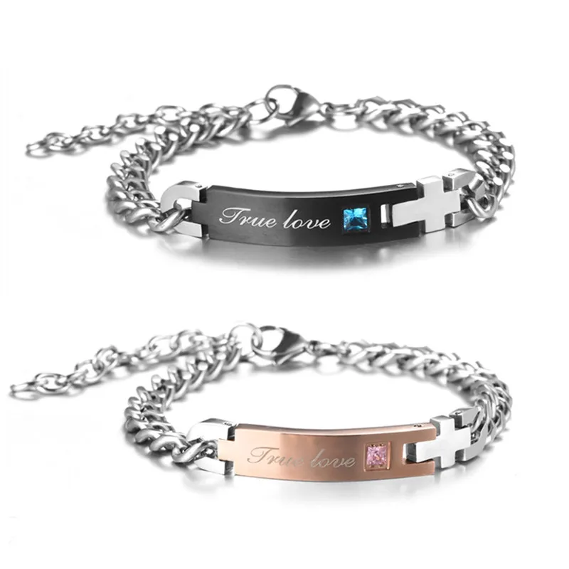 Men Women/"Her King His Queen/" Alloy Couple Love Unique Bracelet Unisex Jewellery