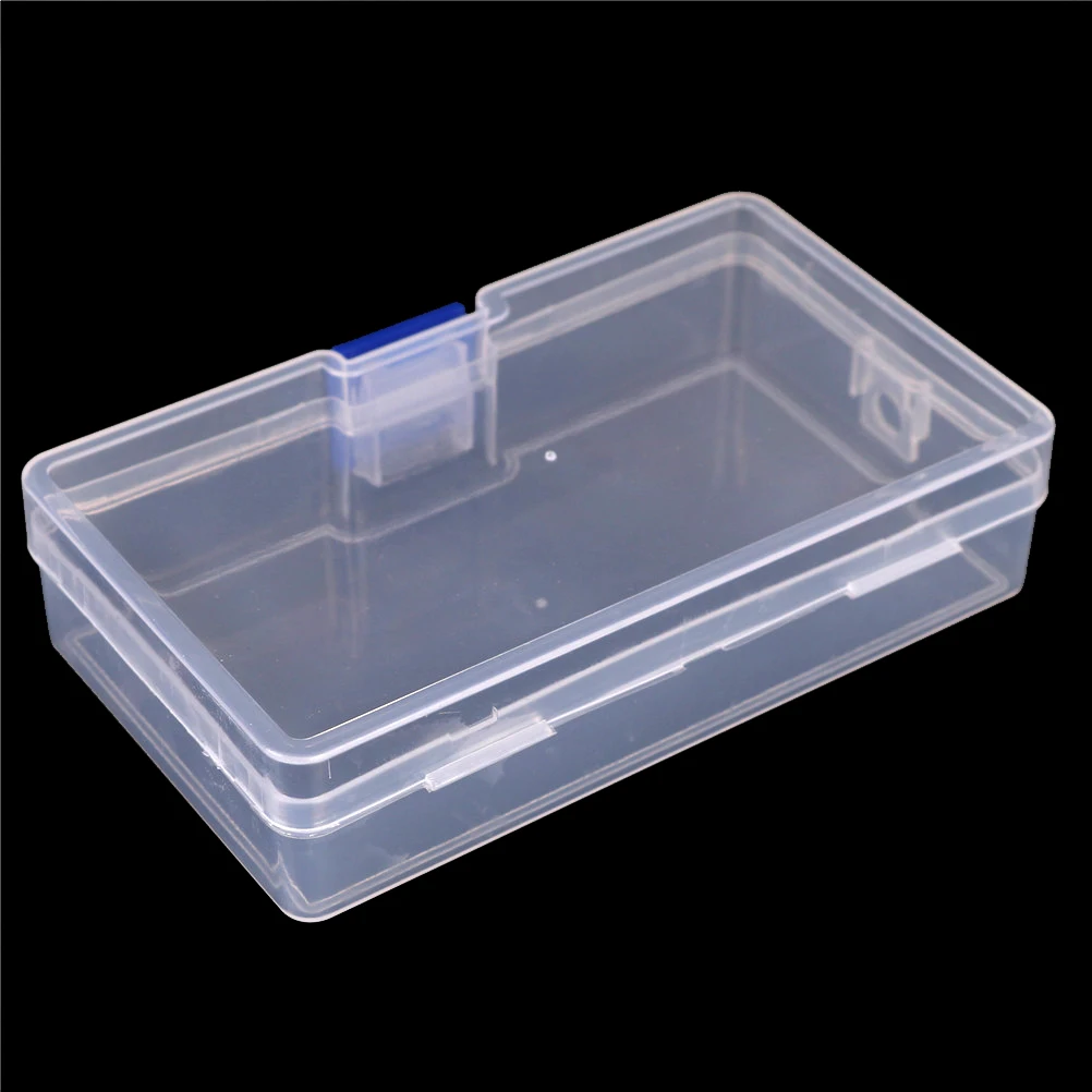 

Durable Clear Transparent With Lid Mini Plastic Collection Jewelry Necklace Storage Container Case Box Holder Craft Organizer