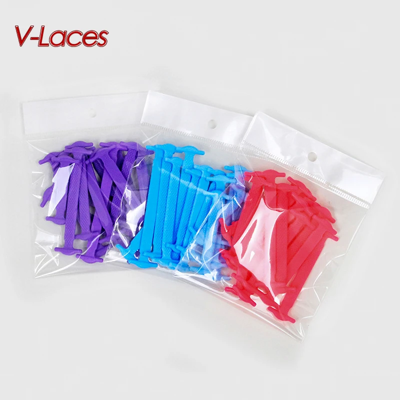 16pcs/pack Child Lazy Elastic Silicone multicolor shoelace No Tie Running ShoeLaces for Christmas Gifts Off Shoes