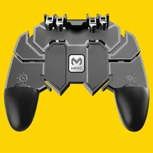 Mando portátil PUBG para Gamepad con botón de rotación para PUBG IOS Android seis 6 dedos Gamepad Peripherals PUBG controlador