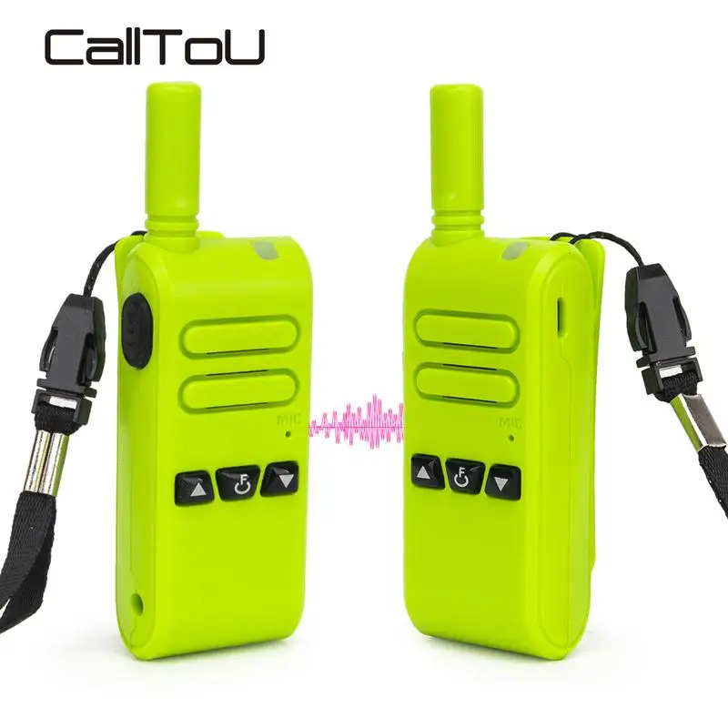 

CallToU Mini Walkie Talkie Two Way Radio Communicator PTT Rechargeable Walkie Talkies UHF Frequency for Service System