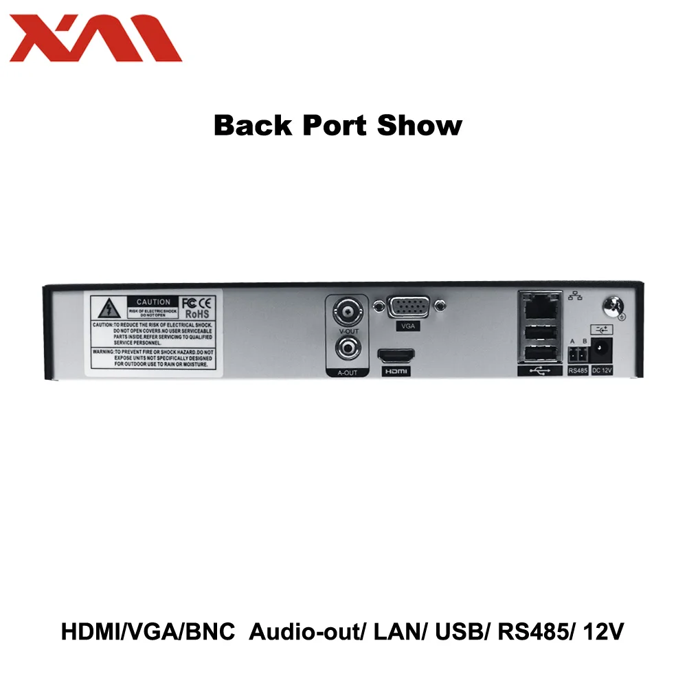 XM мини видеорегистратор Full HD 8-канальная безопасность CCTV NVR 1080P 8CH ONVIF 2,0 для IP Камера Системы 1080P с радиатора