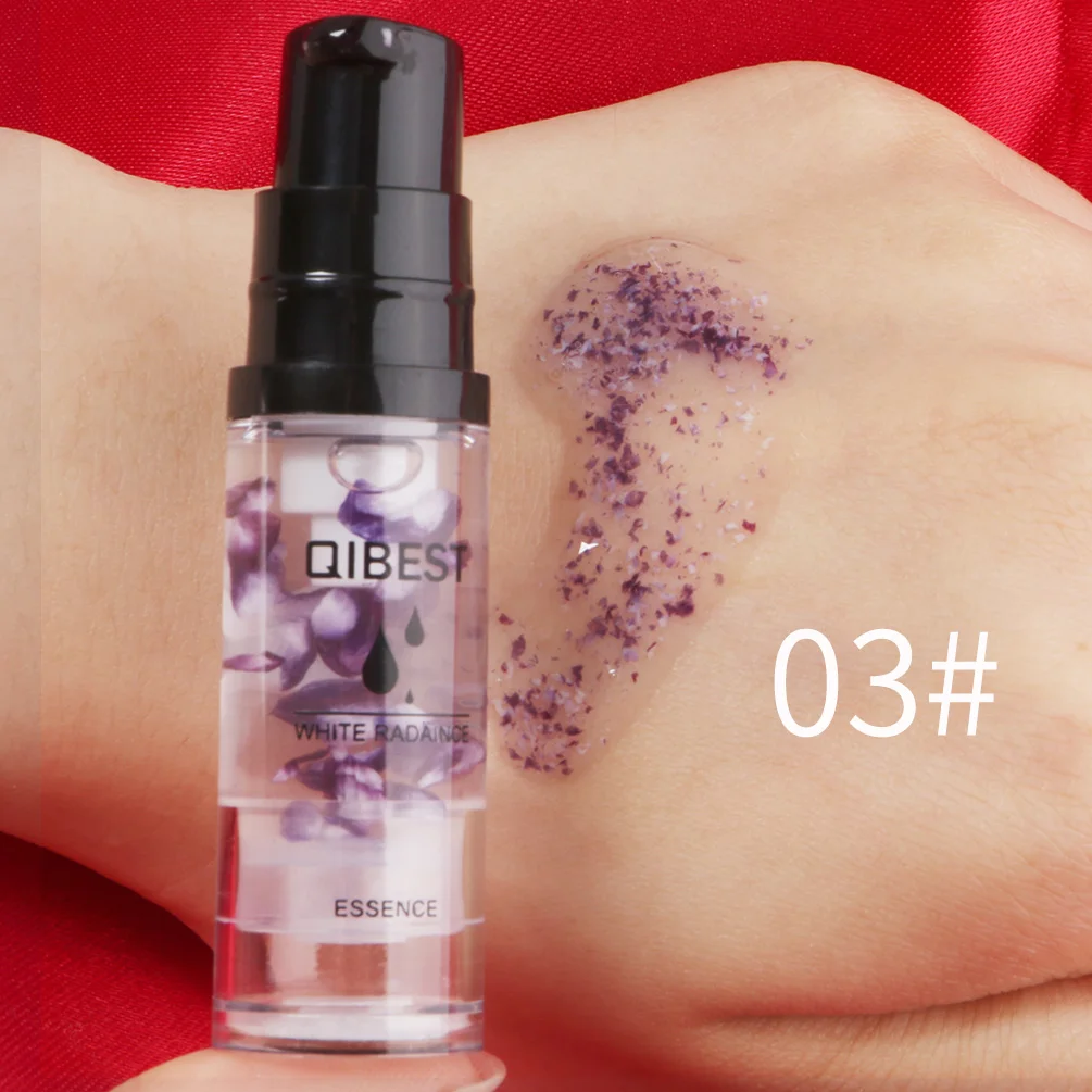 Макияж qibest молоко стойкое масло макияж ЛИЦА ПРАЙМЕР Косметика сужает поры лица увлажняющий эссенция контроль увлажняющий TSLM1 - Цвет: Violet essence