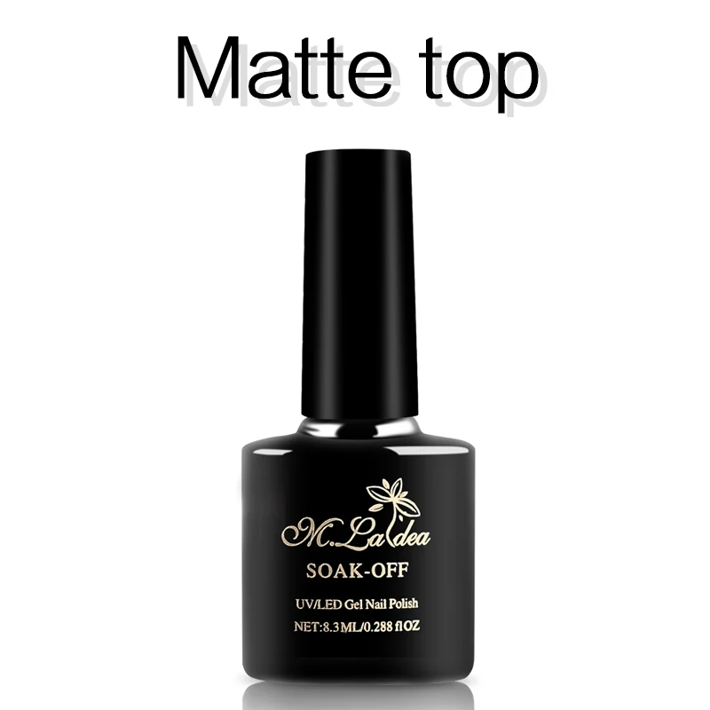 

m.ladea 8.3ML BASE coat matte no wipe top Nail Polish UV Led Long Lasting Nail Gel Polish DIY Nail Art Gel