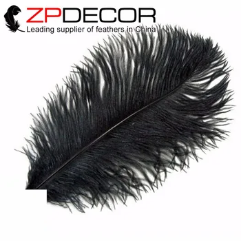 ZPDECOR 100pcs/lot 30-35cm(12-14inch)Hand Fluffy and Smooth Bleached Black Ostrich Feathers for Wedding Decoration Feathers ZPDECOR 100pcs/lot 30-35cm(12-14inch)Hand Fluffy and Smooth Bleached Black Ostrich Feathers for Wedding Decoration Feathers