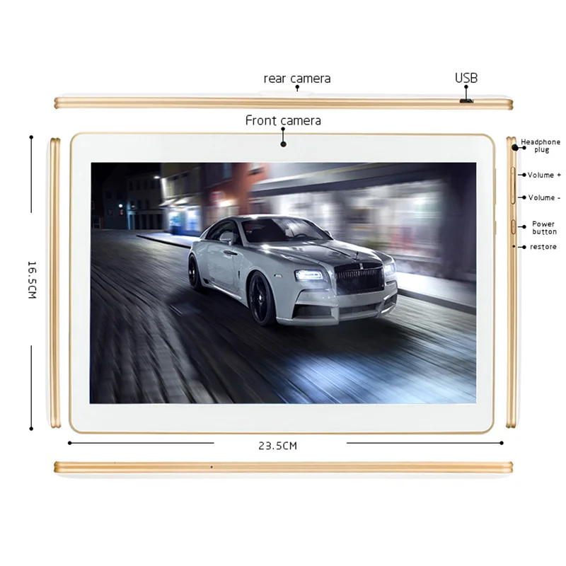 10 inch Original 3G Phone Call SIM card Android 4 4 Quad Core WiFi Tablet pc