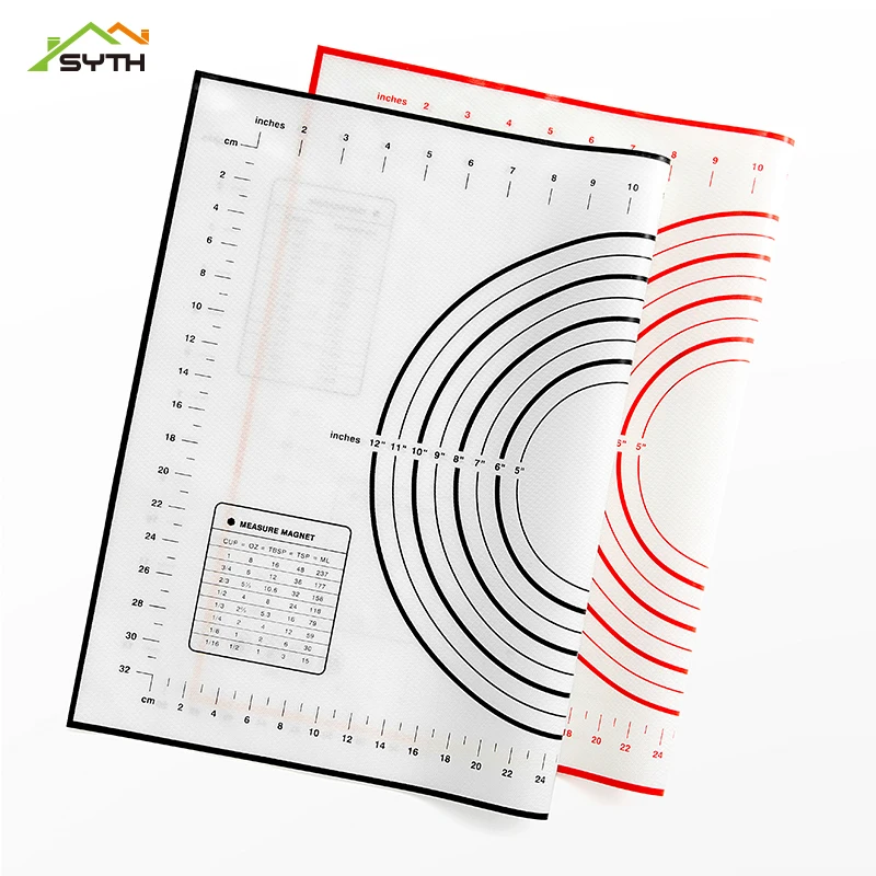 

SYTH Silicone Baking Mat Thickening Flour Rolling Scale Mat Kneading Dough Pad Baking Pastry Rolling Mat Bakeware Liners