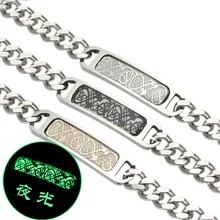 Светящийся браслет из титановой стали дракона, ювелирные изделия и аксессуары, модные ювелирные браслеты