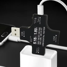 usb type-C измеритель мощности тестеры 2 в 1 type C USB тестер ЖК-цифровой мультиметр с измерением напряжения и тока измеритель зарядного устройства индикатор