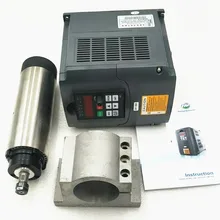 2HP 1.5KW 24000 об/мин ER11 деревообрабатывающий двигатель шпинделя переменного тока 4 подшипника 65 мм 220VAC 8A 400 Гц воздушного охлаждения ЧПУ маршрутизатор