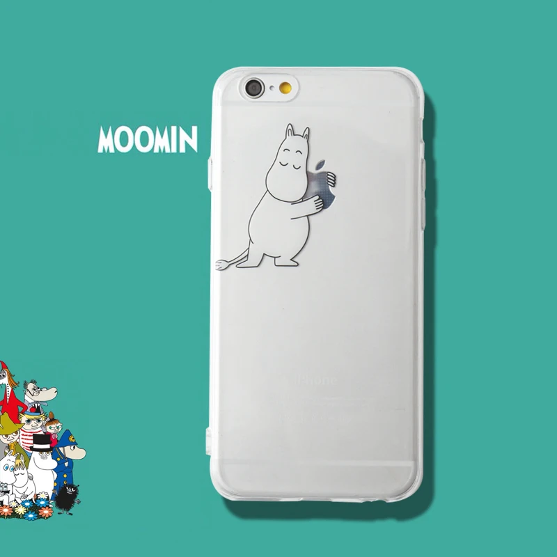 

Clear soft phone cover case for iphone X XS MAX XR 8 7 6 6S plus Transparent silicone cases coque Cute hippo Elf coque fundas
