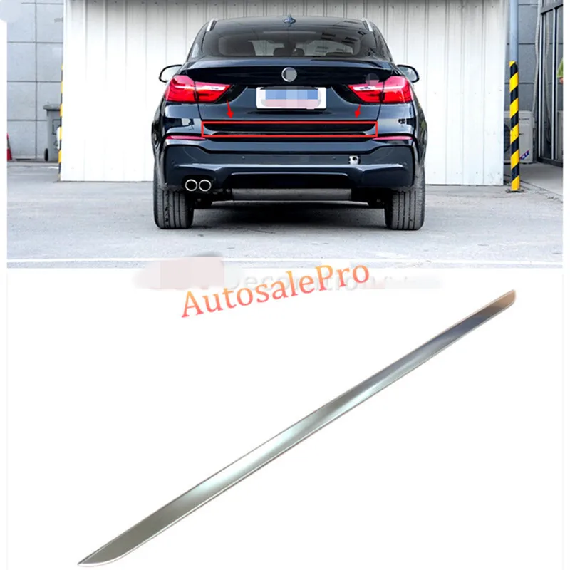

For BMW X4 2014 2015 Stainless Matte Rear Tail Trunk Lift Gate Molding Trim Cover
