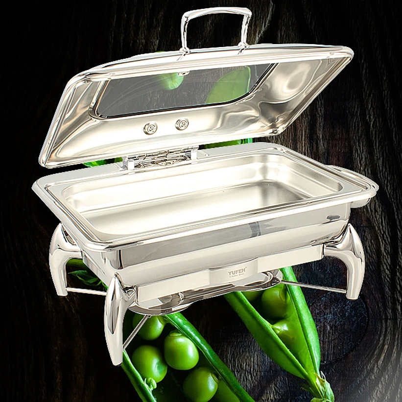 9.5QT Chafing dish rectanglar chafer 9L GNPan Banquet Buffet Catering