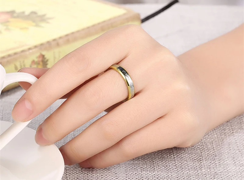 Яньхуэй, Романтические кольца для пар, подарок для мужчин и женщин, аутентичное Твердое Серебро 925 пробы и золото, кольцо для помолвки, ювелирные изделия LR096