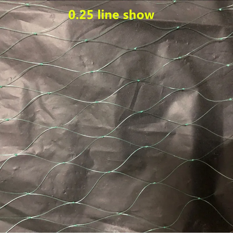 0.2mm-0.28mm line Semi-finished mesh viscous fishing net single fishing network fish net visnet rede epuisette pour la peche