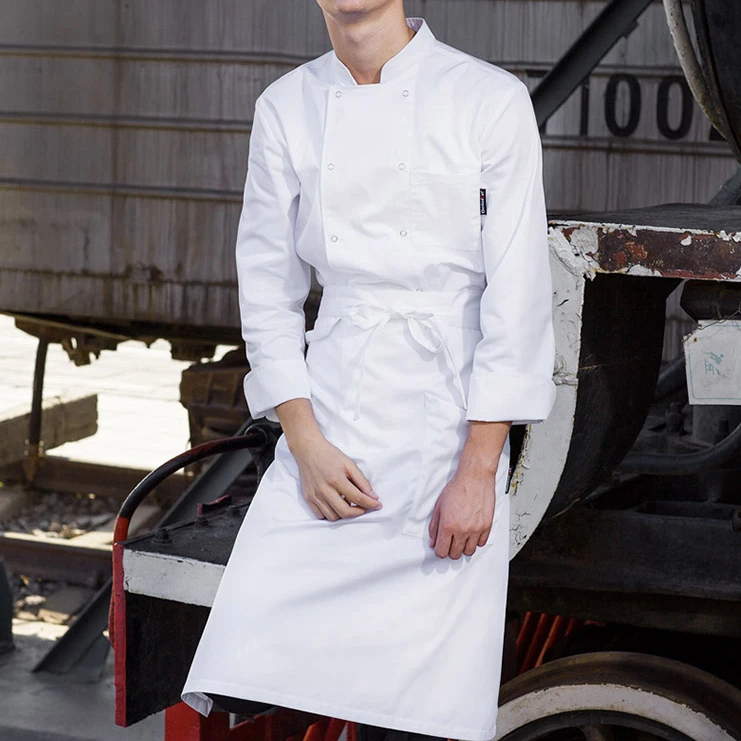 Pure color kitchen apron for women men Chef waiter coffee shop barbecue hairdresser aprons custom logo gift Bibs wholesale