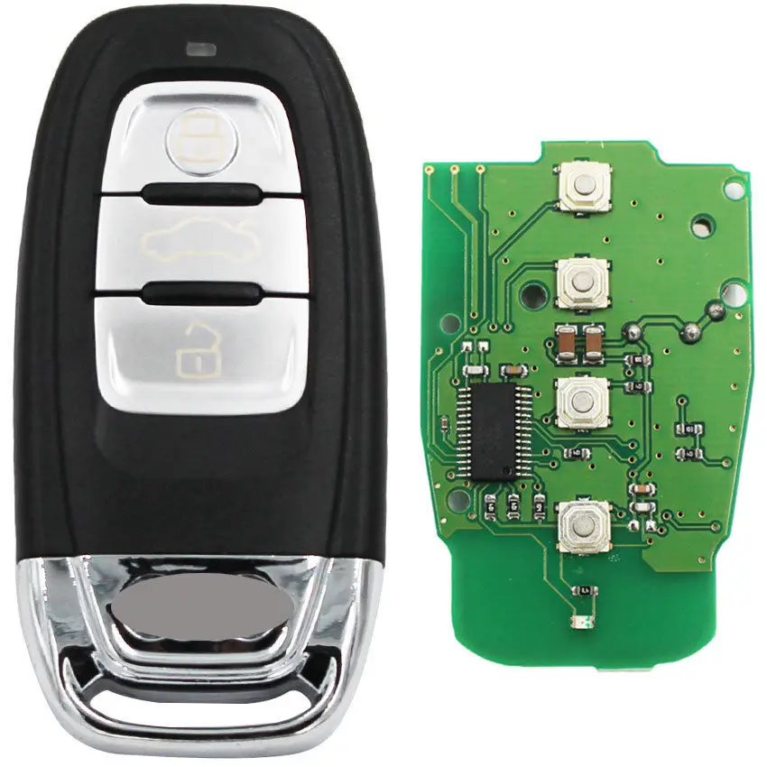 Smart Remote Key Keyless Entry 3 Button 315/433/868 MHZ 8T0 959 754C